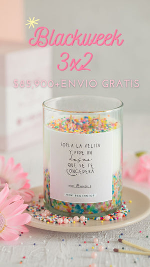 SET HAPPY  X 3  VELAS